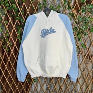 Vintage Y2K fox hoodie ride 2000s embroider 2 tone hoodie